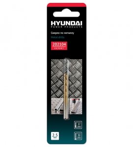 Сверло по металлу Hyundai 202104 2,5 X 57 мм