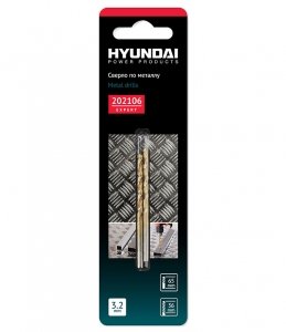 Сверло по металлу Hyundai 202106 3,2 X 65 мм