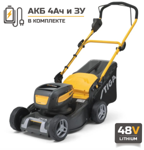 Аккумуляторная газонокосилка STIGA COMBI 743 Q AE с АКБ 4 Ач и ЗУ в Белгороде
