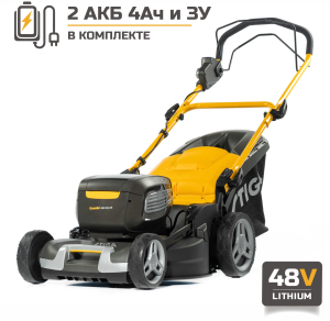 Аккумуляторная газонокосилка STIGA COMBI 950 SQ AE с 2 АКБ 4 Ач и ЗУ в Череповце