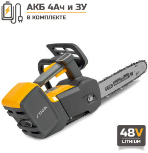 Аккумуляторная пила Stiga SPR 500 AE 12" с АКБ 4 Ач и ЗУ в Перми