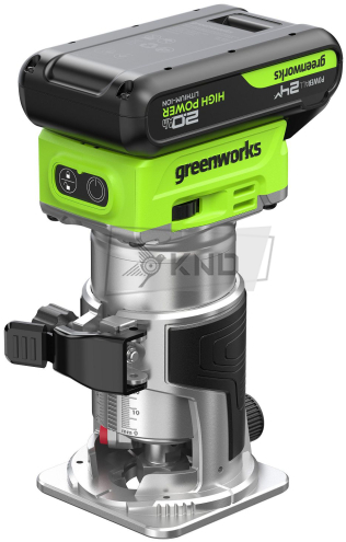 Аккумуляторный фрезер Greenworks G24RO с АКБ 2 Ач и ЗУ