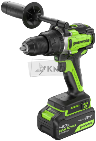 Дрель-шуруповерт аккумуляторная Greenworks GD24DD140 с 2 АКБ 4 Ач и ЗУ