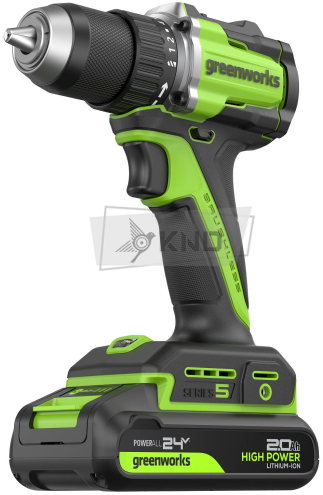 Дрель-шуруповерт аккумуляторная Greenworks DD560 с АКБ 2 Ач и ЗУ