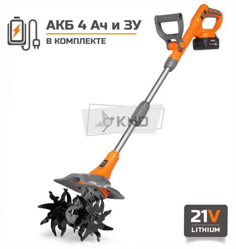 Культиватор аккумуляторный DAEWOO DAT 2521Li SET с АКБ 4 Ач и ЗУ