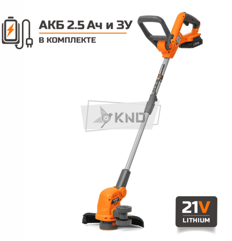 Триммер аккумуляторный DAEWOO DATR 3021Li SET с АКБ 2.5 Ач и ЗУ