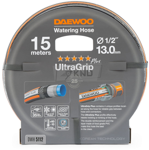 Шланг для полива DAEWOO UltraGrip Plus DWH 5112 15м 13мм 1/2"