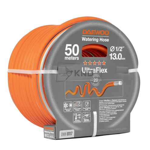 Шланг для полива DAEWOO UltraFlex DWH 8117 50м 13мм 1/2"