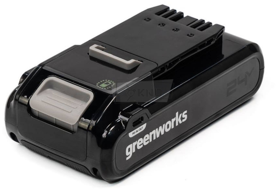 Аккумулятор Greenworks G24B4+, 24В, 4Ач с двумя USB-C разъемами (2940407)