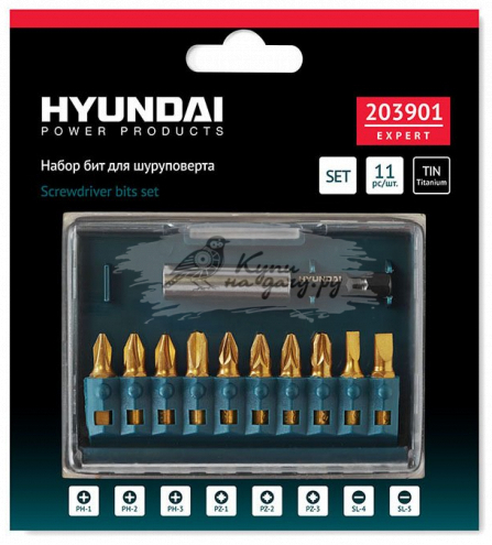 Набор бит для шуруповерта Hyundai 203901