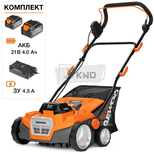 Скарификатор аккумуляторный DAEWOO DSC 3842Li SET с 2 АКБ 4 Ач и ЗУ