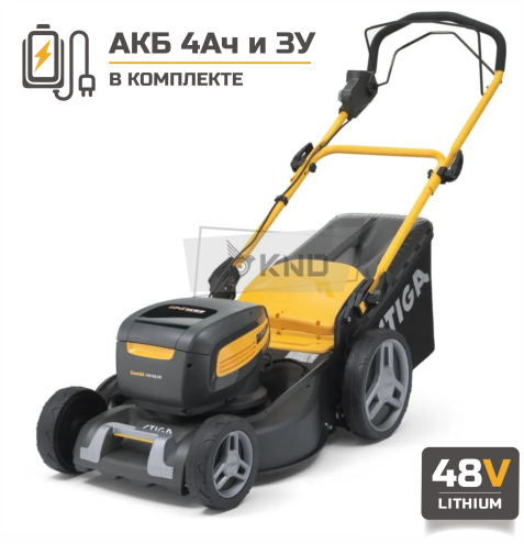 Аккумуляторная газонокосилка STIGA COMBI 748 SQ AE с АКБ 4 Ач и ЗУ